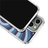 Blue Heart Pattern iPhone 14 Pro Clear Case